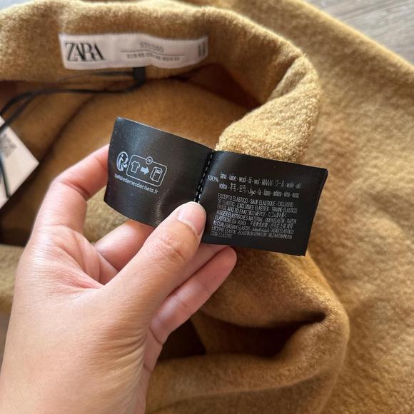 ZARA 100% WOOL MIDI SKIRT - BRAND NEW WITH TAG - SIZE XS - Picture 8 of 8